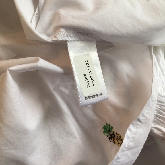 NWT BISHOP + YOUNG PINEAPPLE PRINT OFF THE SHOULDER TOP SIZE MEDIUM - Picture 9 of 14